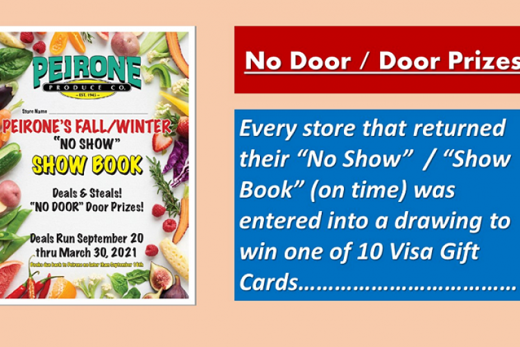 Peirone's Fall/Winter Expo No Door / Door Prizes