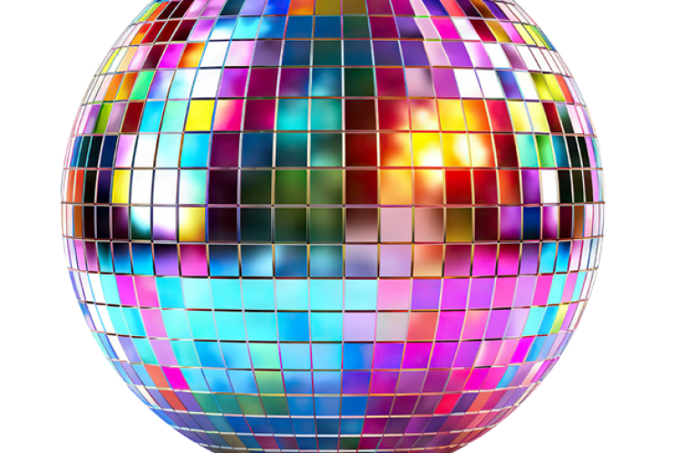 Disco Theme Floral 