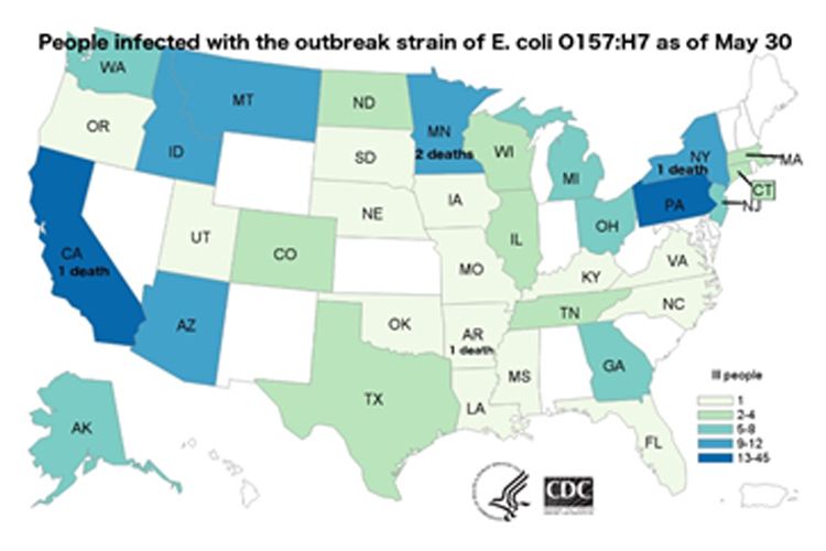 Current status of the E. coli Outbreak Linked to Romaine Lettuce out of